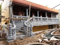 lan can bằng đá, hàng rào bằng đá