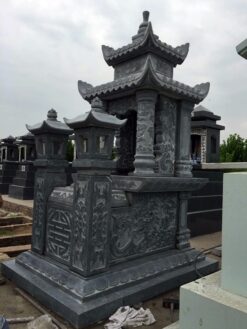 Mộ bằng đá hai đao đẹp
