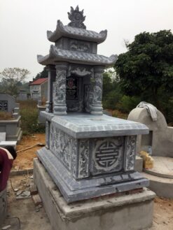 mộ đá đẹp 2 mái